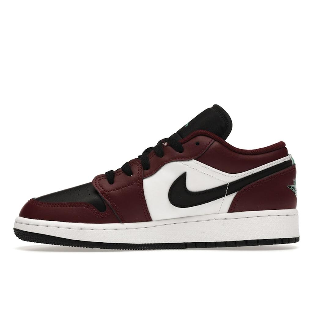 Air Jordan 1 Low SE GS Dark Beetroot Dětské tenisky Červená Roma-Zelená Bílá DM0589-635