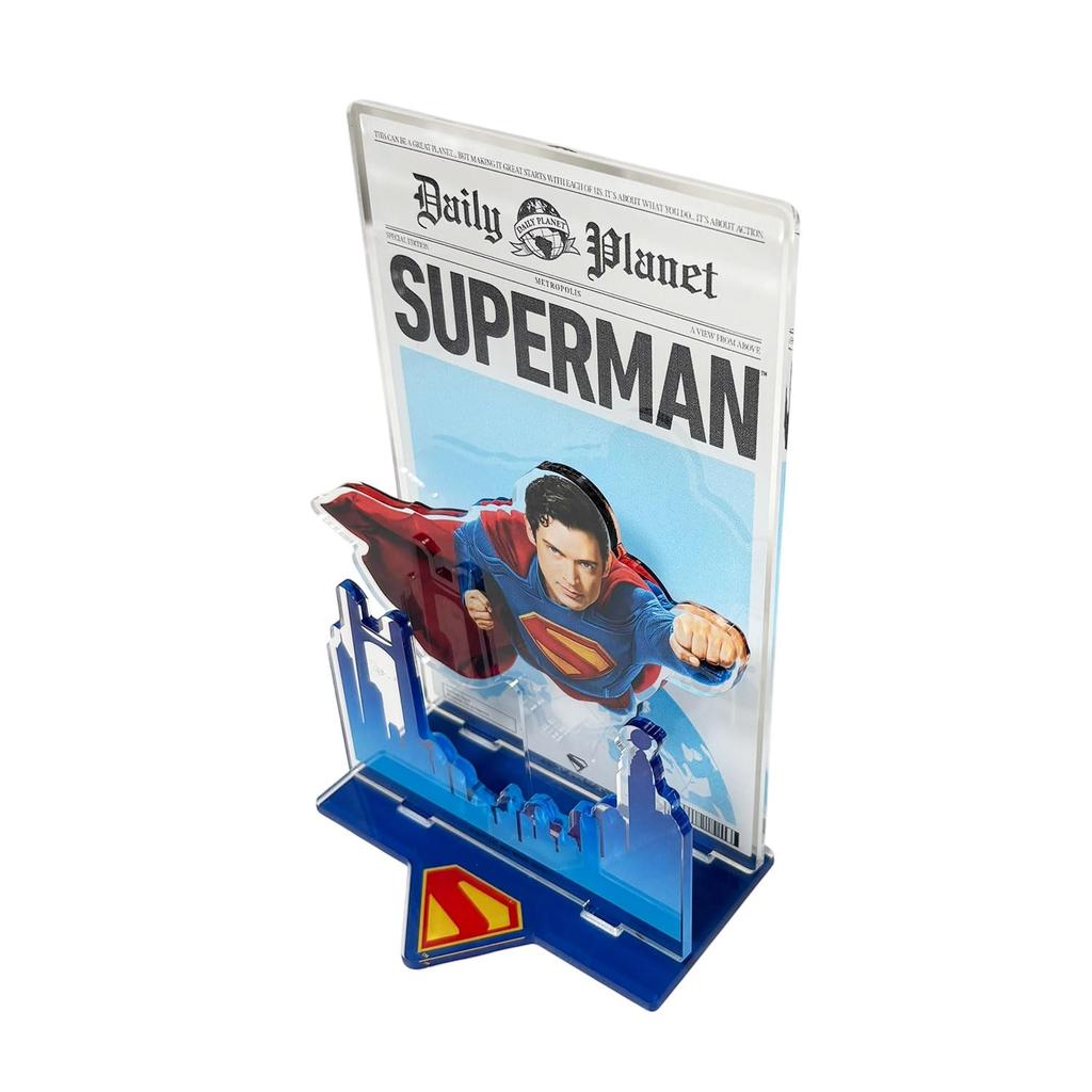 Small Planet Superman Acrylic Diorama Flying in the Sky