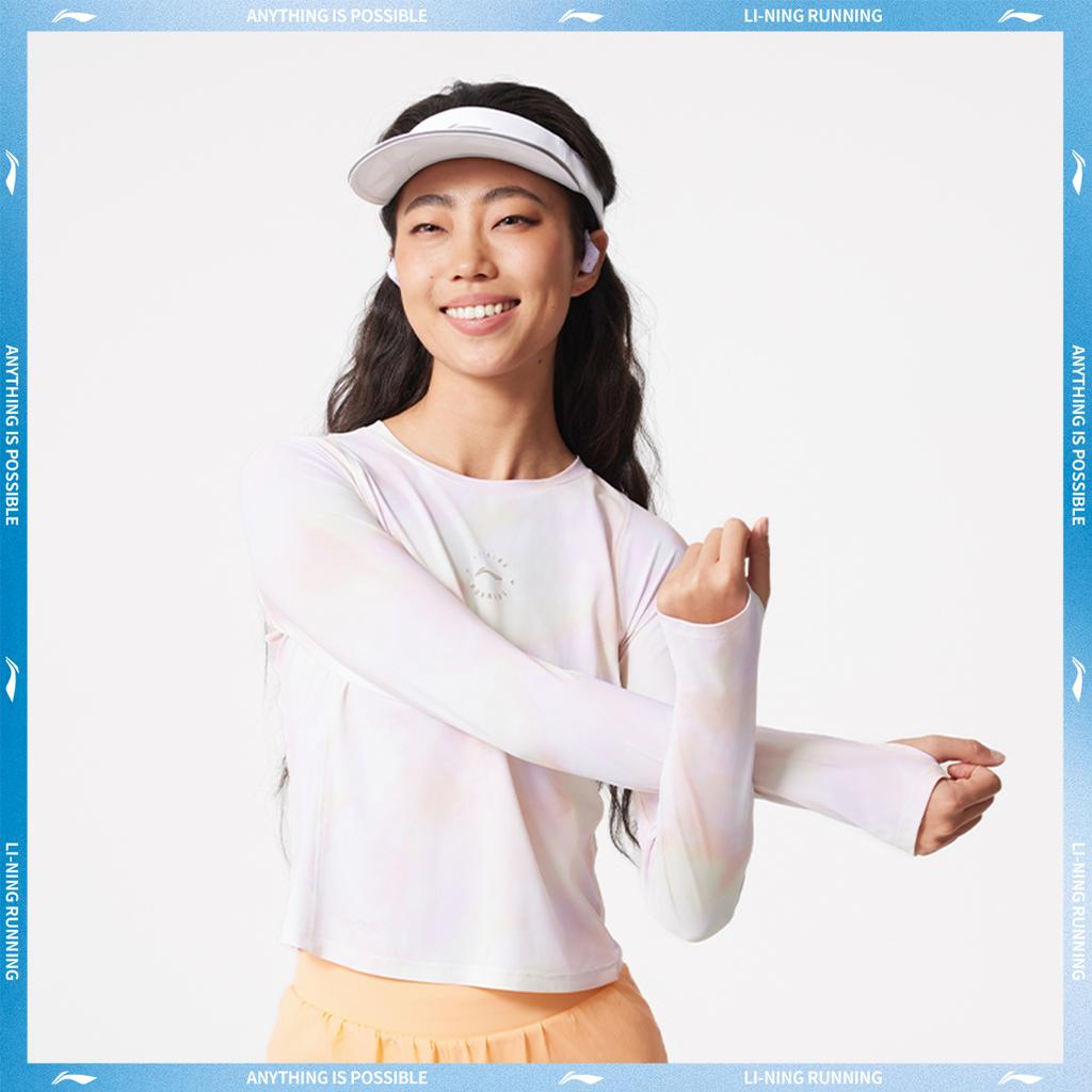 Li-Ning Comfortable Simple Round Neck Pullover Casual Versatile Long Sleeve T-Shirt Women Tops ATLV120-2