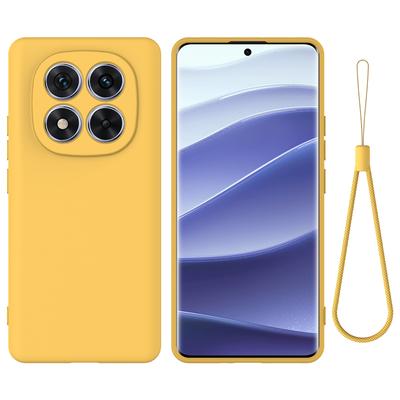 For Xiaomi POCO M8 Pro 5G Case Soft Premium Liquid Silicone Strap Cover with Flocking Inside for Poco M8