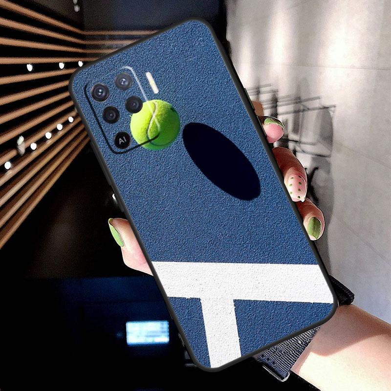 Tennis tennis racket Case For Oppo A74 A54 A94 A80 A60 A40 A18 A38 A58 A78 A98 A96 A76 A16 A15 A17 A57 A77 A5 Pro