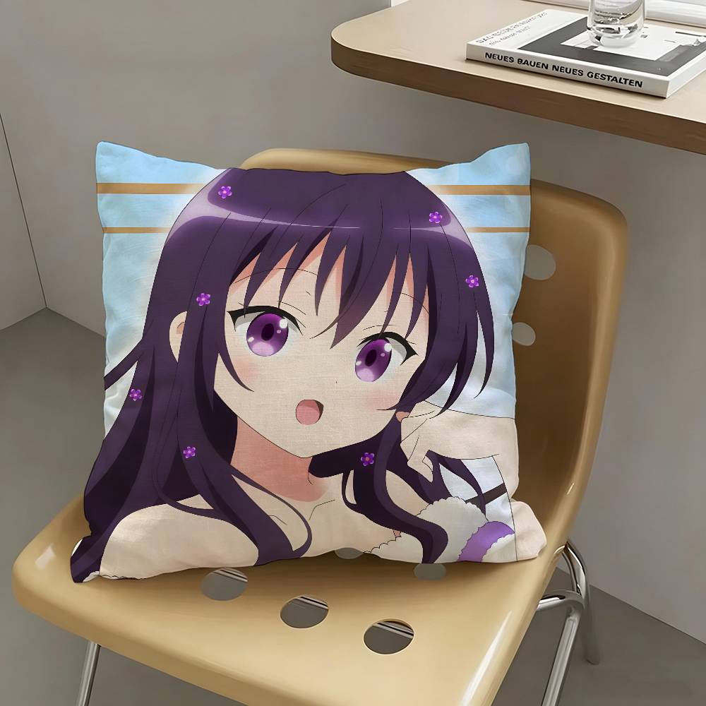 1pc Rize Tedeza Anime Characters Pillow Case Fashion Square Pillowcase Bedroom Sofa Room Ins Decoration Leisure