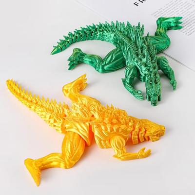 Yousheng 3D Printed Dinosaur Ornament Articulated Dinosaur Model Flexible Dinosaur Fidget Toy for Stress Relief Home Office Desk Decor