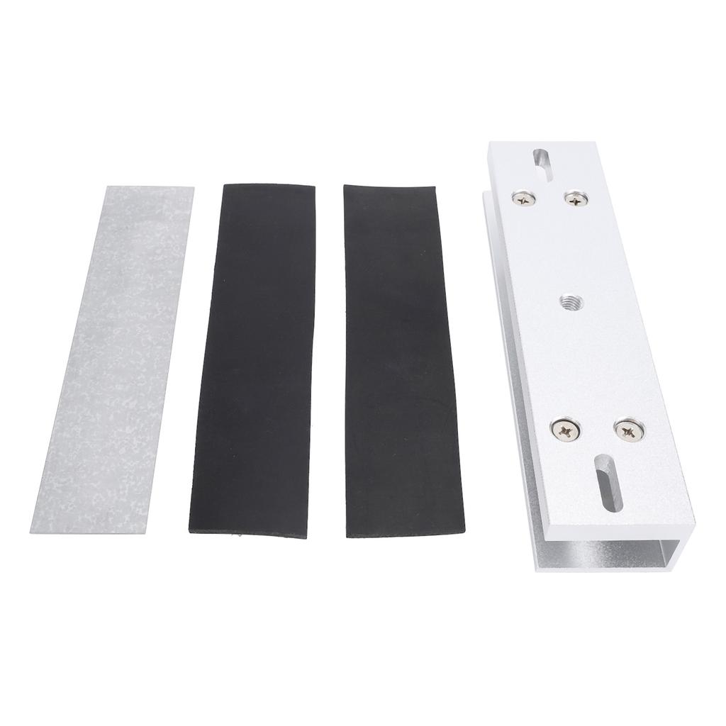 Magnetic Lock U Shape Bracket Aluminum Alloy 280kg 600lbs Electromagnetic Lock U Bracket for Frameless Glass Door