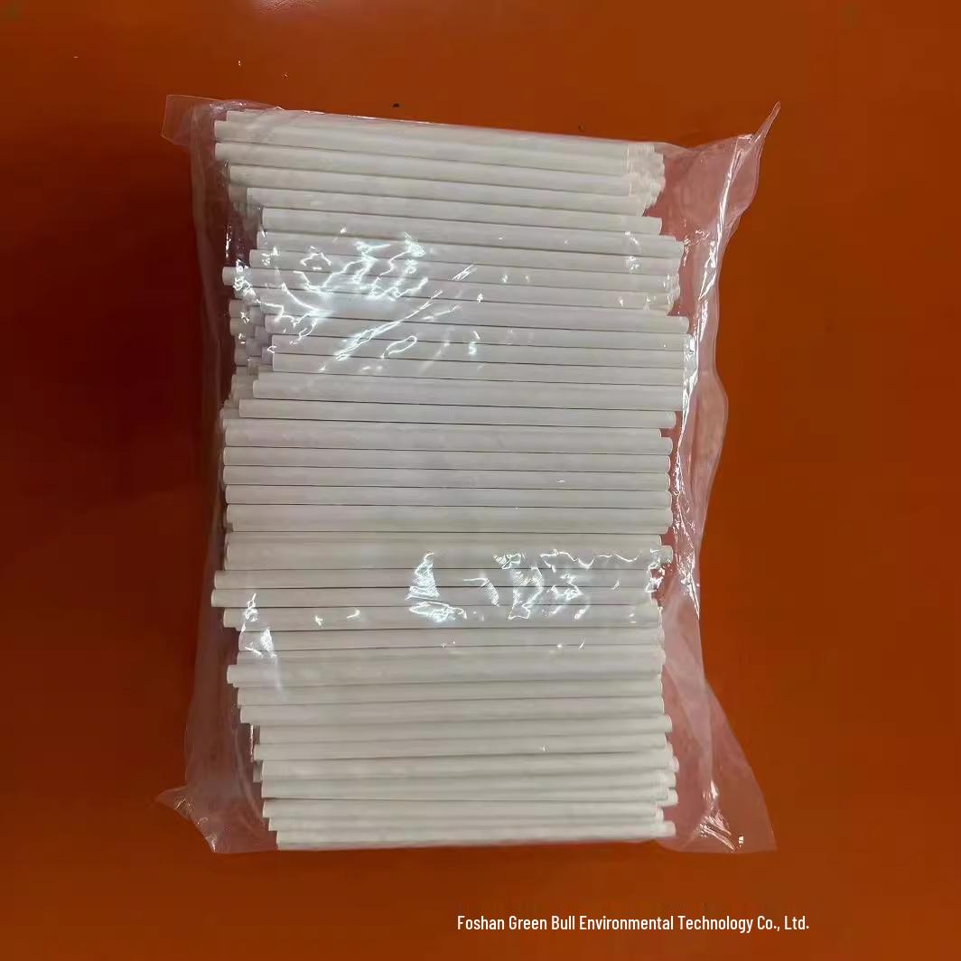 

Экологичные биоразлагаемые бумажные соломинки, упаковка 500 штук, 8x197 мм