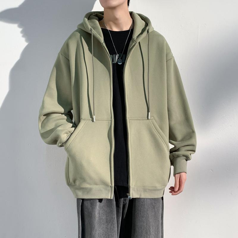 Kapüşonlu Hırka Rahat Sweatshirt Erkek Sonbahar ve Kış Erkek Çift Ceket Genç Giyim