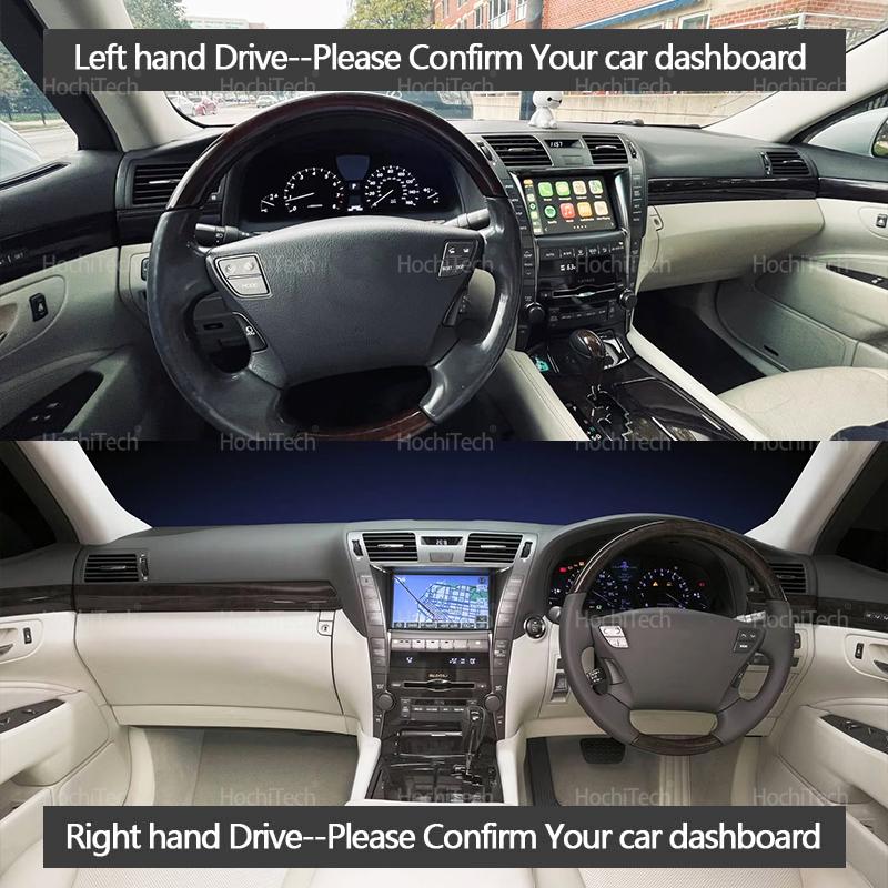 Car Suede Leather Dashboard Cover Dash Mat Carpet Cape Cushion DashMat Pad for Lexus LS460 LS460L LS600L LS460H LS600H 2006-2011