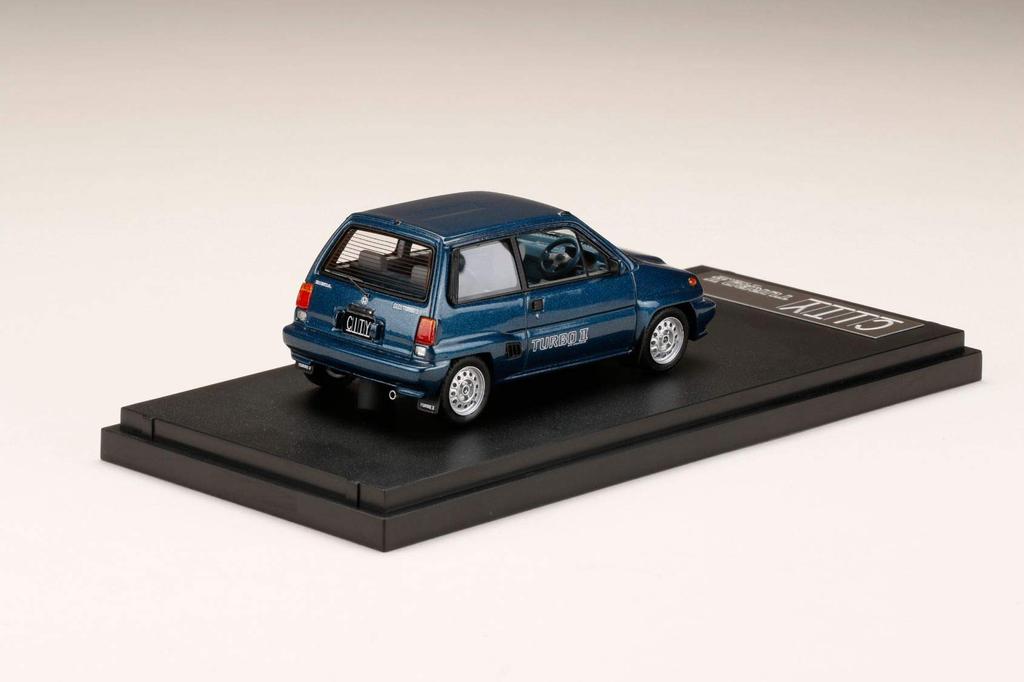 Hobby Japan MARK43 Honda CITY TURBO II Tonic Blue Metallic Fertigprodukt PM43139BL 1/43