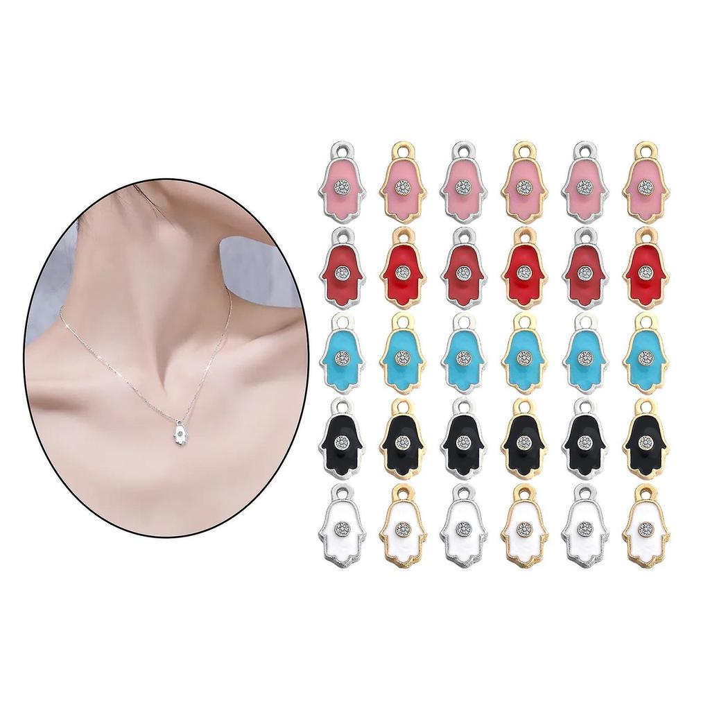 30 Charms Pendants Colourful Necklace Jewelry DIY Craft Ornaments Palm