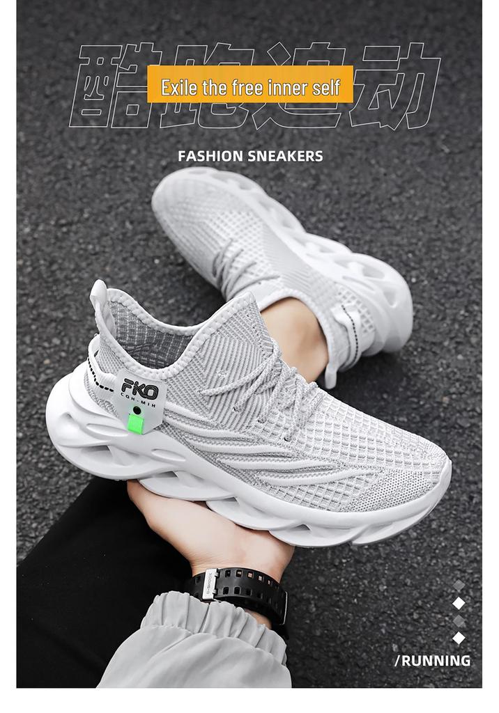 Unisex Coconut Flyknit Breathable Blade Sole Casual Sports Shoes