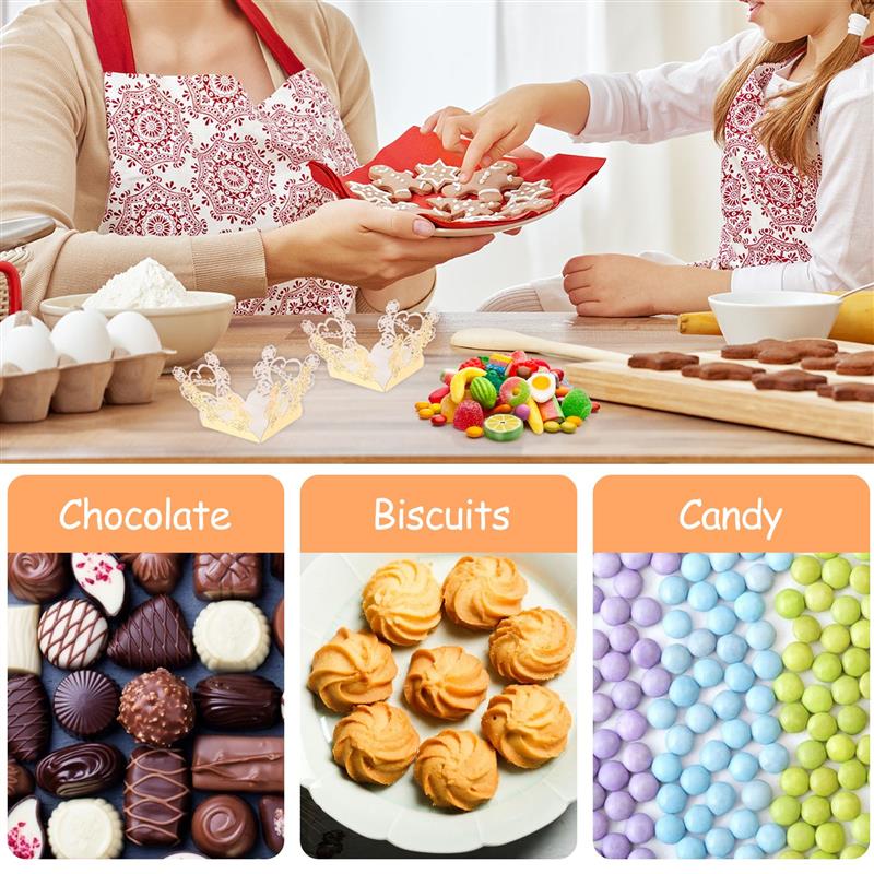 50pcs Chocolate Wrapping Papers Candy Truffle Packaging Tray Baby Shower Wedding Birthday Party Decoration