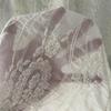 0.9Meters/lot 130cm Wide 3D Geometric Abstract Floral Embroidery Fabric Lace Window Screen Dress Clothing Decoration Fabric