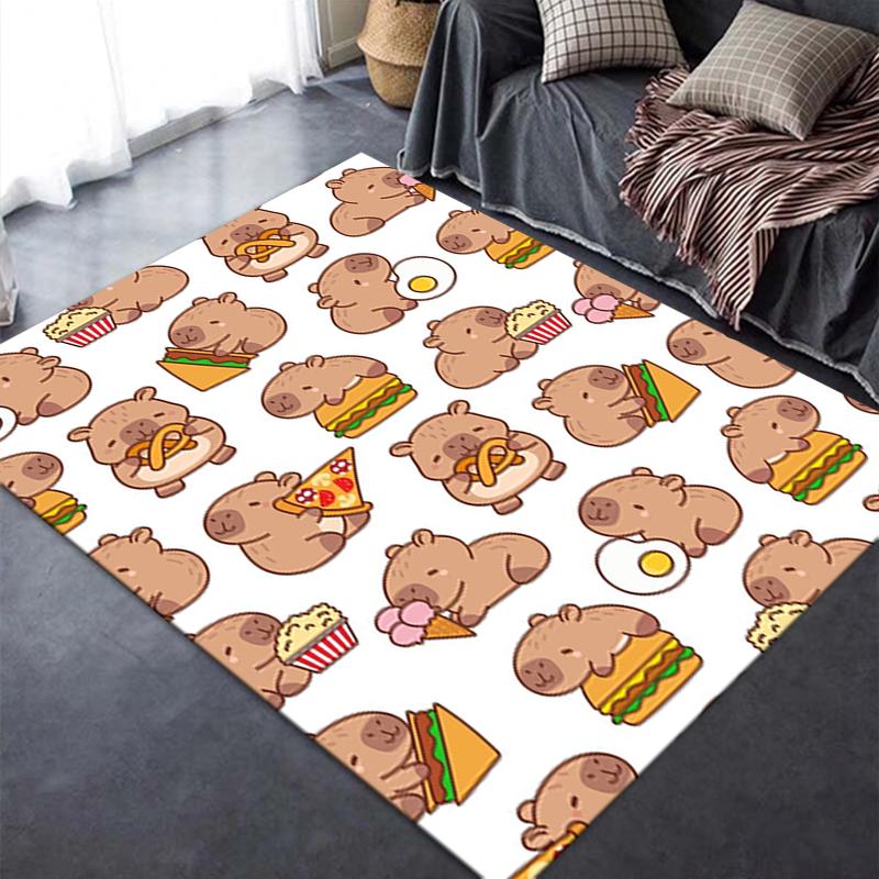 2025 New Capybara Cute Carpet Rug for Living Room Bedroom Home Sofa Decoration,Kids play Non-slip Floor Mat15