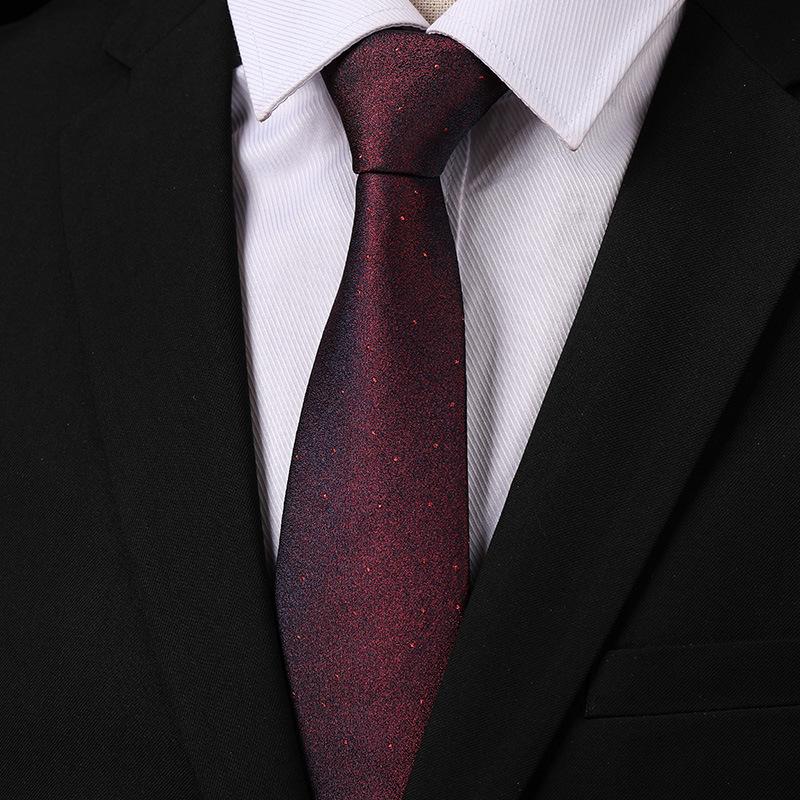 Fashion Versatile Casual Men And Women Retro Hong Kong Style Business Dress Groom Wedding Korean Version 8Cm Hand-Patterned Tie