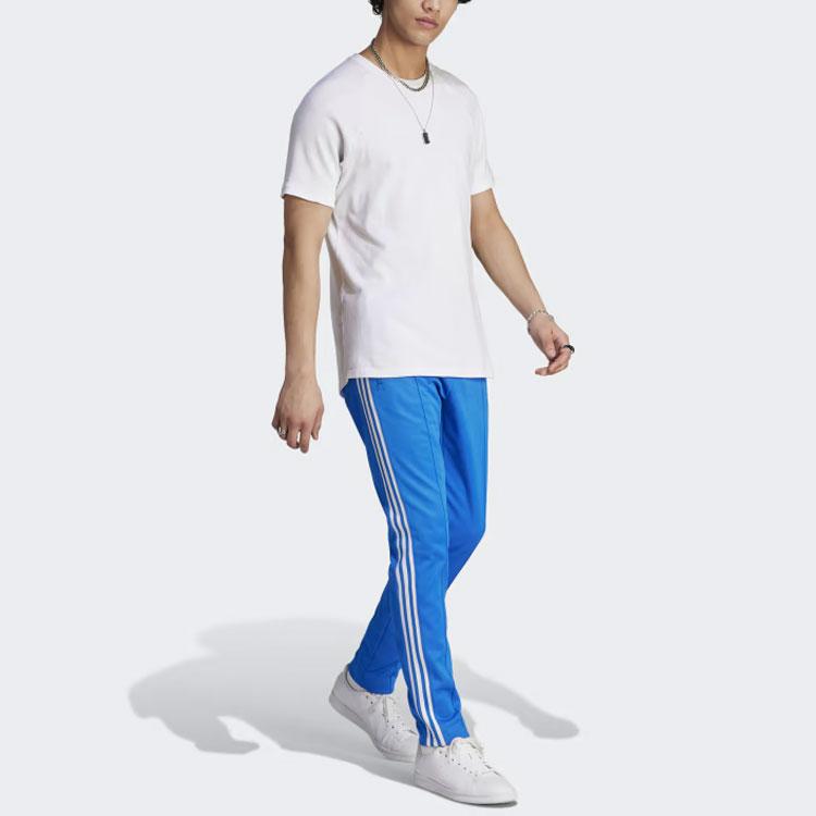 Adidas Originals Adicolor Classics Beckenbauer Tracksuit Bottoms With Three Stripes And Contrasting Elastic Waist Men Bottoms Blue IM4546
