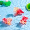 1PC Miniature Resin Gold Fish Figurine for Tank Decorations Mini Colorful Simulation Gold Fish Micro Landscape Pet Supplies