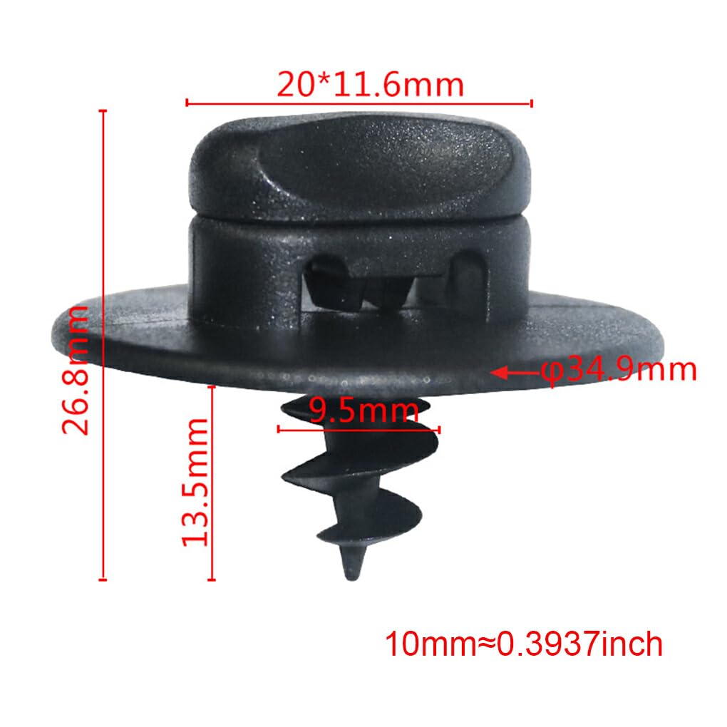 Generic 4 Pcs Car Interior Carpet Clips Car Floor Mat Fixing Clamp Fastener Retainer Grip Auto Accessories