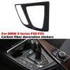Real Carbon Fiber Interior Trim Decor Cover Sticker For BMW 3 4 Series F30 F34 M