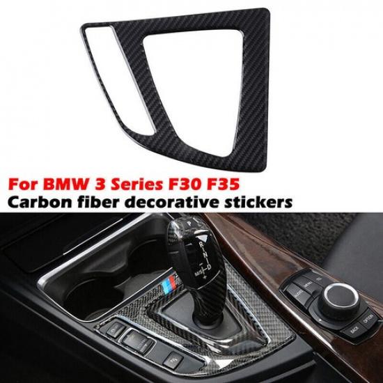 Real Carbon Fiber Interior Trim Decor Cover Sticker For BMW 3 4 Series F30 F34 M
