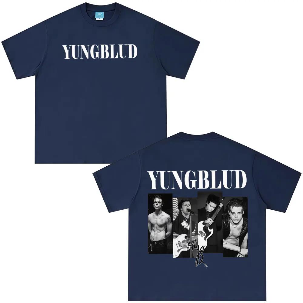 Rapper Yungblud IDOLS Tour 2026 T Shirts Men's Women Fashion Vintage T-shirt Summer Oversized Short Sleeve T Shirts Fan Gifts