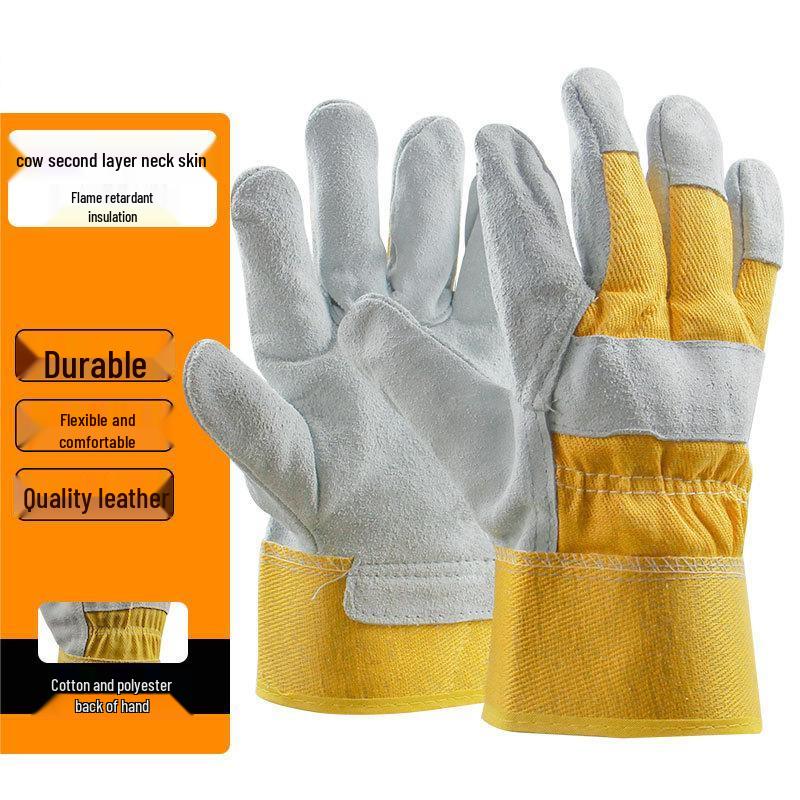 

Xuan Yong Yellow Leather Welding Work Gloves
