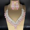 2025 Bridal Rhinestone Necklace & Earring Set: Elegant European-American Wedding Accessories