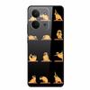 Glas-Rückseite für Redmi 15C 4G Hülle 15 C Niedliche Cartoon-Hülle aus hartem gehärtetem Glas mit weichem Stoßfänger für Redmi 15C Hüllen Coques Fundas