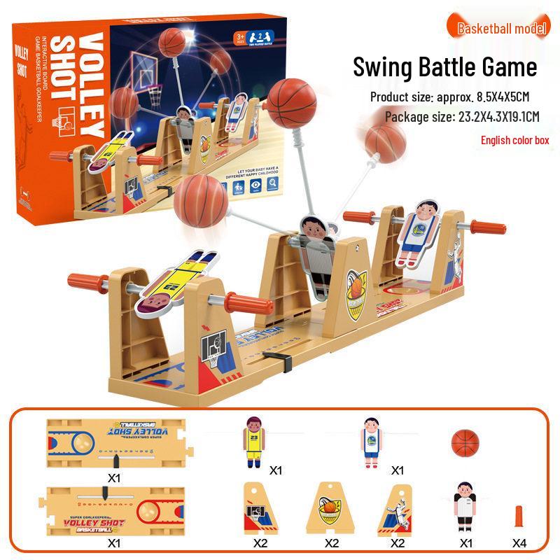 

Interactive Kids Basketball and Foosball Game Set: Parent-Child Competitive Toy Gift