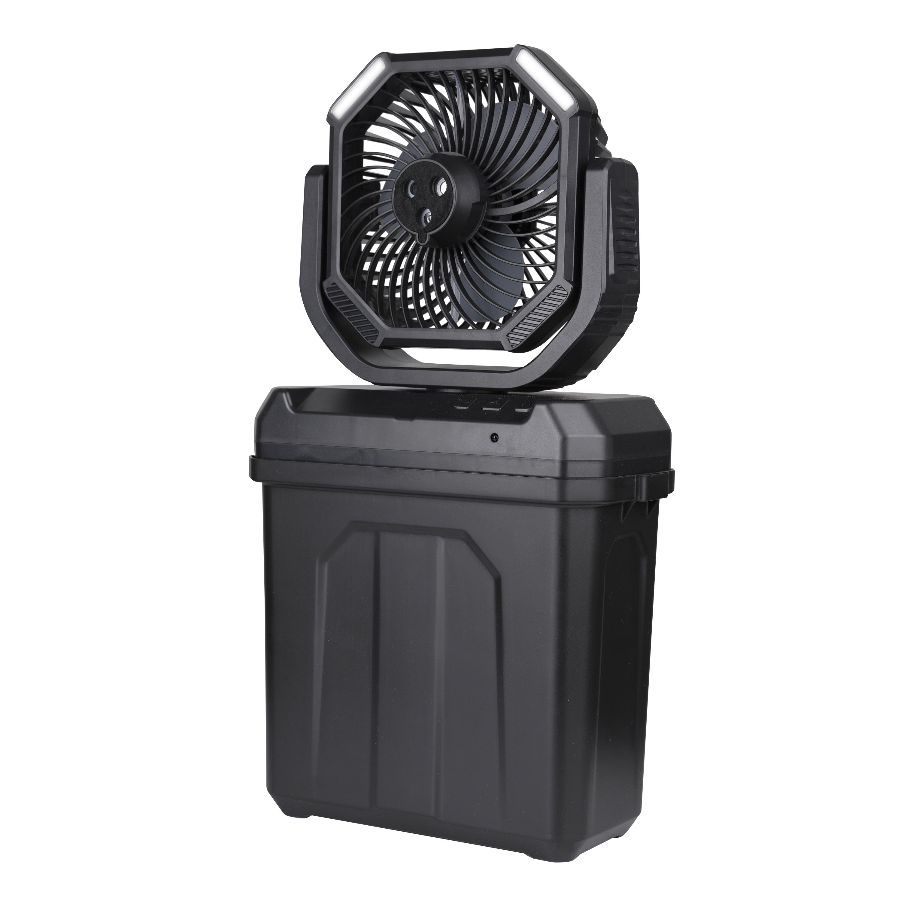 

Охлаждающий спрей-вентилятор, Освещение для палатки для кемпинга на открытом воздухе, Аккумулятор 20000 мАч, USB-зарядка, Вращающийся вентилятор, Тихий маленький электрический для рыбалки