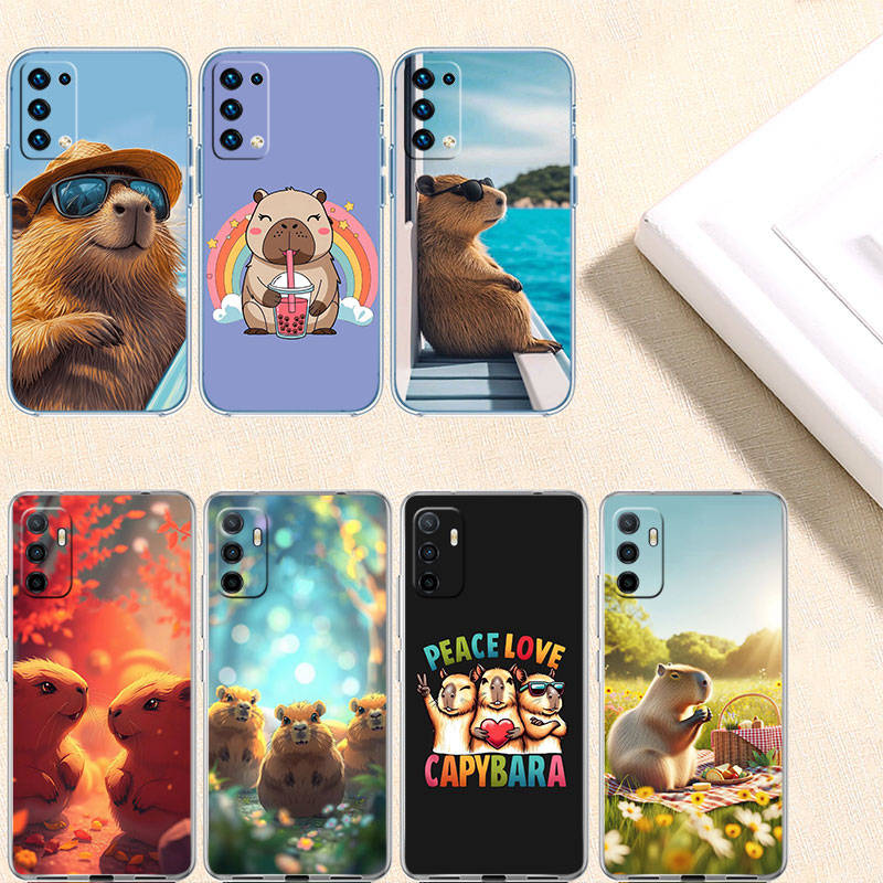IR4 Capybara Cute Case for Motorola E22S E7 G6 G7 G8 G9 Plus Power Play G10 G20 G04 E30 E40 E22 E20 E13 E15 G22 G23 G05 G75 G35 G55