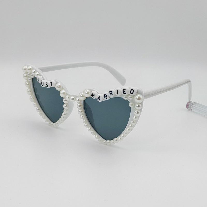 2024 Trendy Pearl Bride Sunglasses for Women's Weddings & Birthday Parties - Euro-American Style