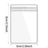 80x Small Transparent Ziplock Bags for Jewelry PVC Clear Baggies Anklets