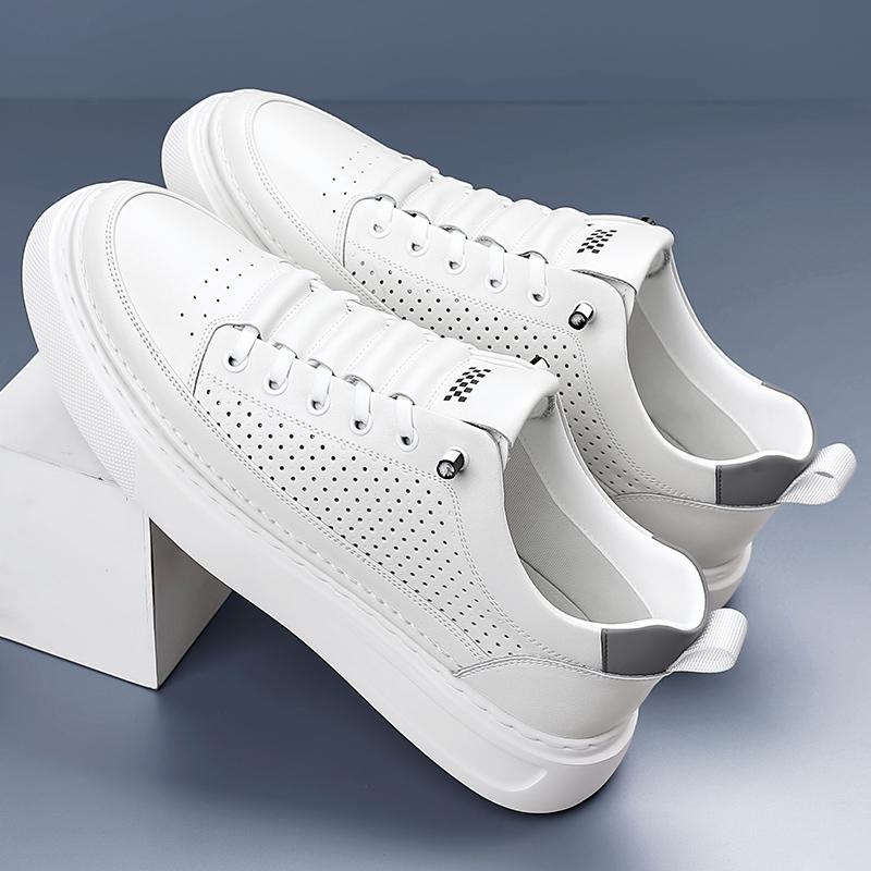 Fashion Hollow Out Skateboard Footwear Anti-Slip Rubber Sole Tenis Masculino Versatile Male Sneakers Stylish Men's Casual Walking Shoes