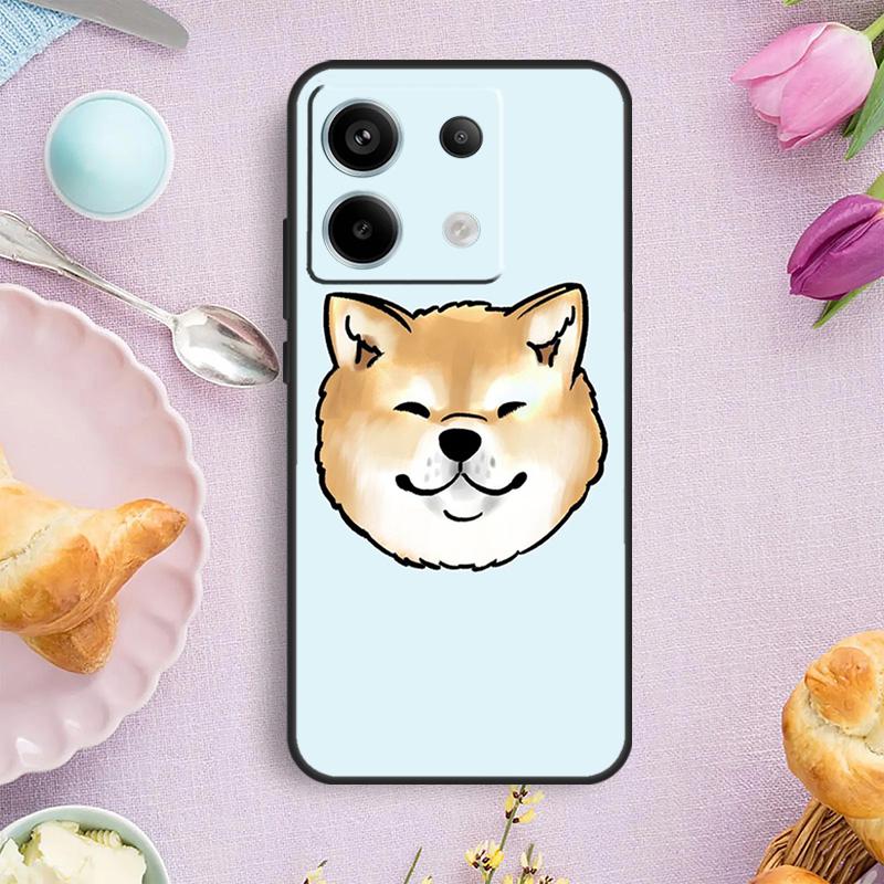 Animal Cute Dog Akita Phone Case For Redmi Note 13 9 10 11 12 Pro Plus 10S 11S 12S Redmi 12 9C 10C 12C 13C Cover