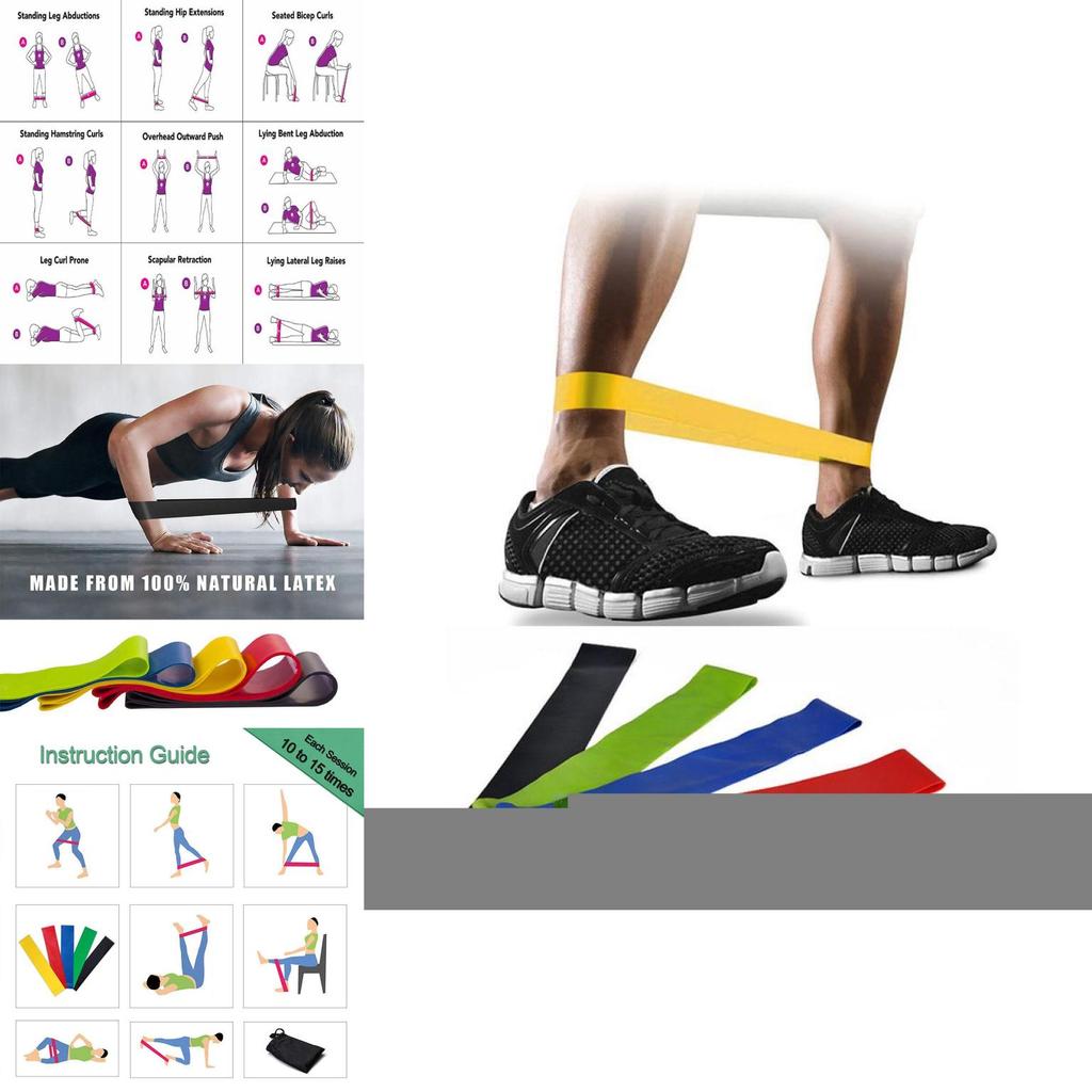 Anneau de Yoga en Latex Bande de Résistance Sangle Élastique de Résistance Fitness Entraînement Athlétique Résistance à la Traction Anneau Élastique Anneau de Traction