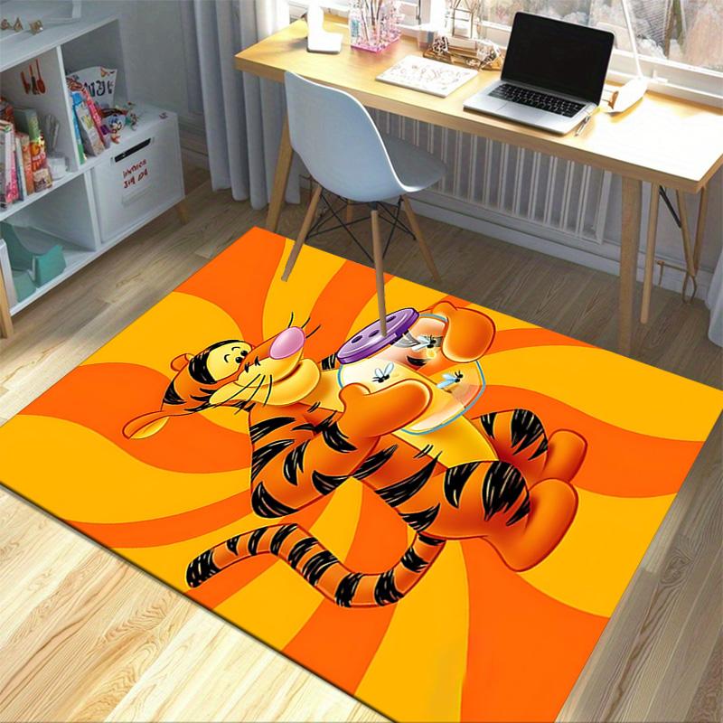 Tiger Piglet Adventure Carpet For Playroom Bedroom Living Room Sofa Home Decorkids Game Area Rug Nonslip Floor Mat