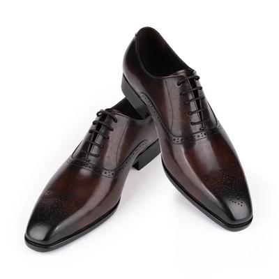 Mode Mode Lässig Business Büro Arbeit Lederschuhe Herren Brogue Oxford Schuh Hohe Qualität Mann Bequem Kleidung Hochzeitsparty Schuhe