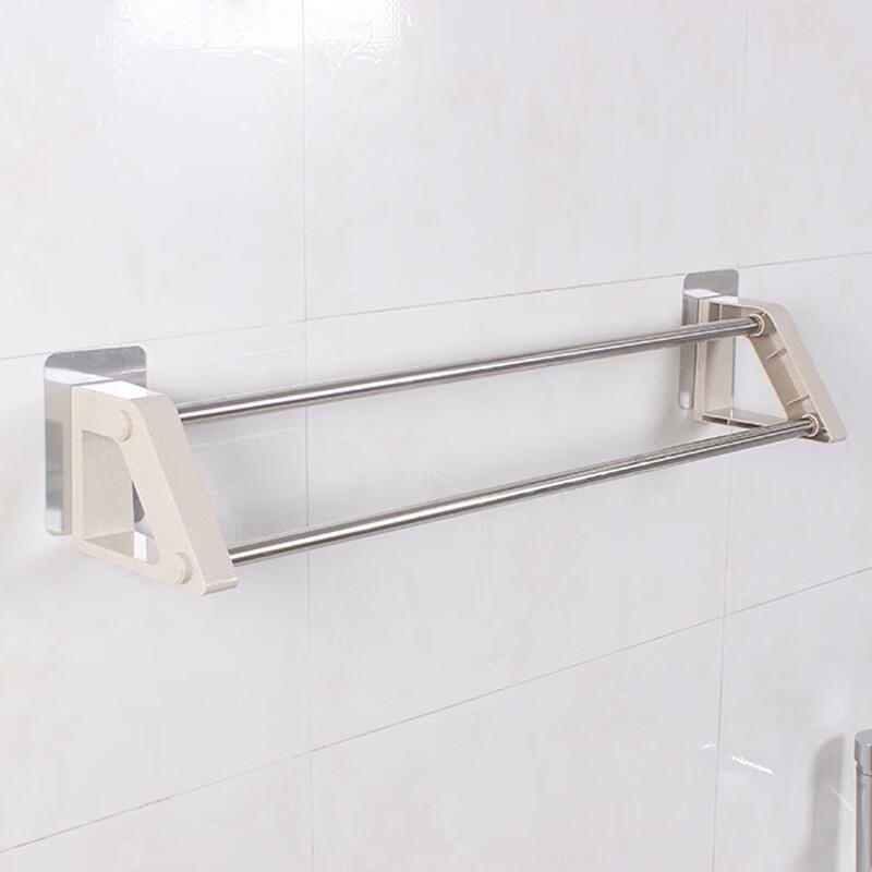 LISM No-Drill Seamless Double Towel Rack