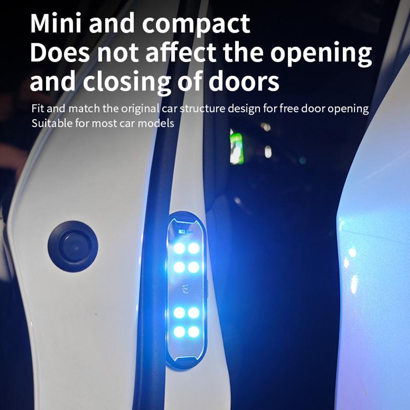 

Car Door Lights Led Colorful Flashing Decorative Welcome Light Magnetic Paste Auto Open Door Emergency Warning Signal Lamp 1PC