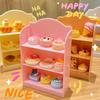 Miniature Supermarket Shelf Display Stand Storage Rack Scene Decor House Accessories