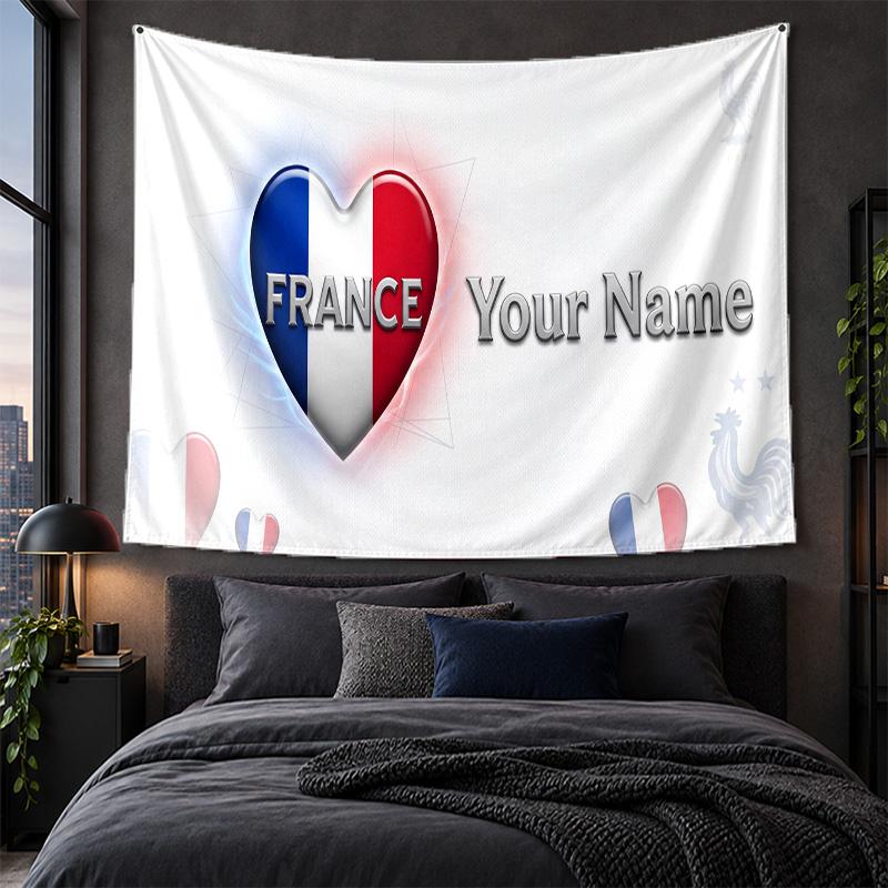 Personalized Tapestry Wall Hanging France national football team Pattern Art Background Cloth