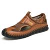 Beach Shoes Men's 2025 Summer New Soft-soled Breathable Casual One-pedal Anti-kick Bag Head Men's Sandals Hole Shoes
