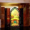 Gothic Arch Design Book Nook Acrylic Light-transmitting Table Setting  Tabletop Display