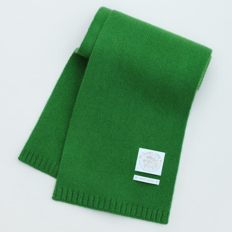 GOCORI GARDEN CITY WOLLSCHAL - GRÜNER Schal