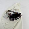 Yogodlns Luxury Women Sequins Wide Strap Shoulder Bag Fashion Shine Casual Crossbody  Bag Female Hip Hop Belt Bags Trend