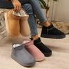 Autumn and Winter Classic Snow Boots with Thick Soles Lined and Padded for Warmth Versatile Cotton Short Boots