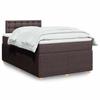 Exclusive House - Slatted Bed Base with Mattress Dark Brown 120x200 Cm