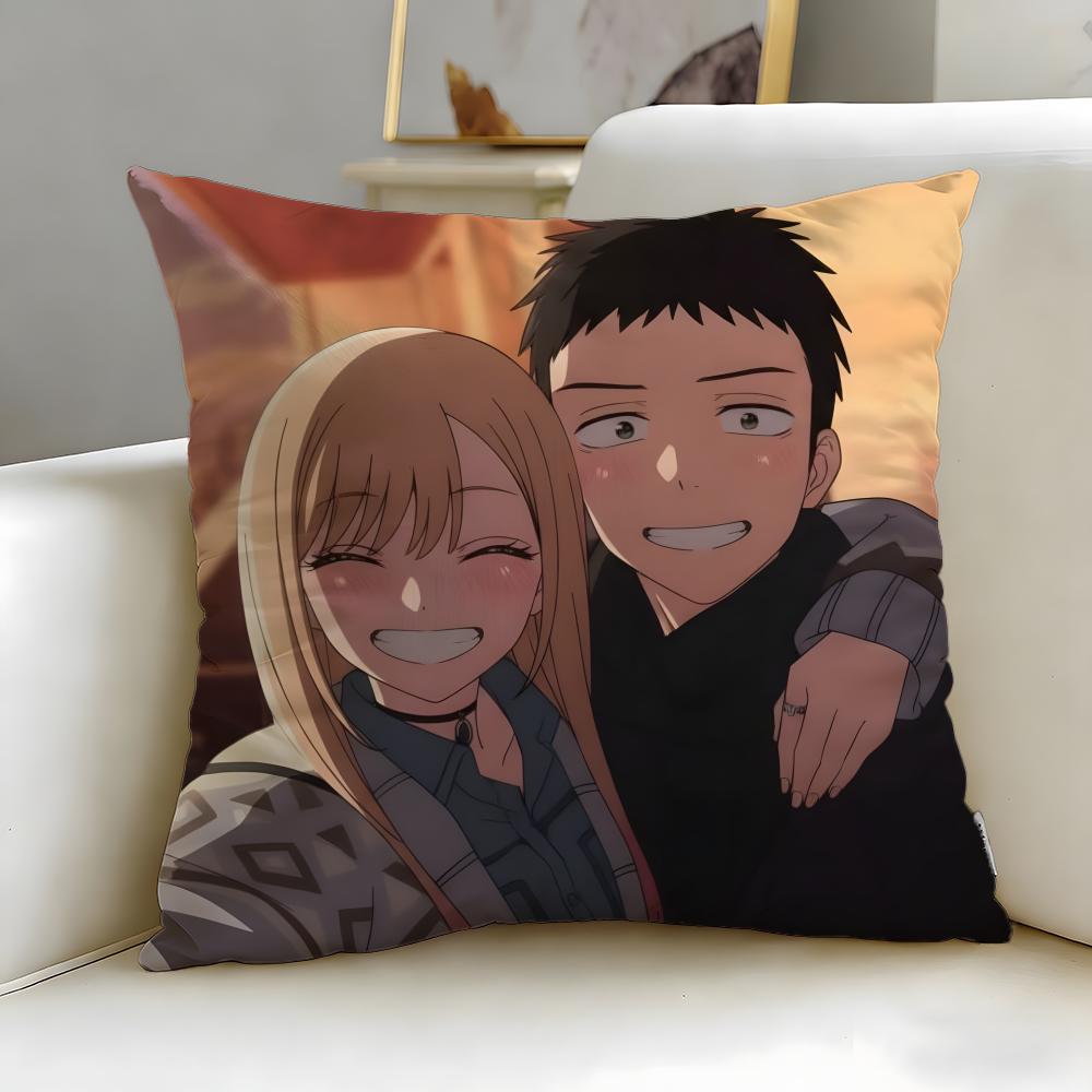 Classic Anime My Dress-Up Darling Cushion Cover Soft & Easy-Wash Pillow Case – Versatile For Couch, Bed, Travel And Office