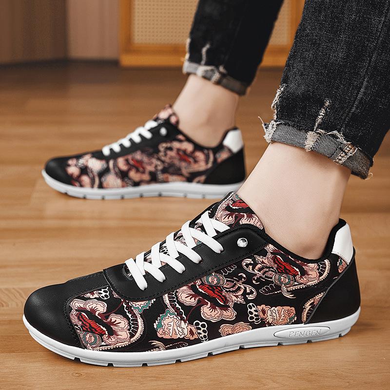 Chinese Style Men's Shoes Guochao Board Shoes Sports and Leisure Forrest Gump Shoes Internet Celebrity Fashion Explosion Ins Korean Version of Versat