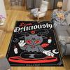 1Pc Live Deliciously Devil Rug Office Carpet Indoor Outdoor Doormat Nonslip Soft Comfortable Living Christmas Halloween Xmas Gift D92489